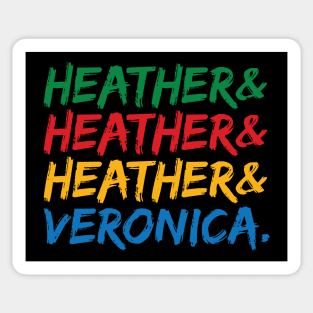 Heather and Veronica Ampersand Names Shirt Sticker